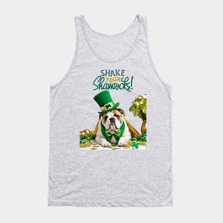 Happy St. Patrick's Day English Bulldog Tank Top